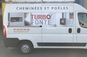 Marquage publicitaire cheminees